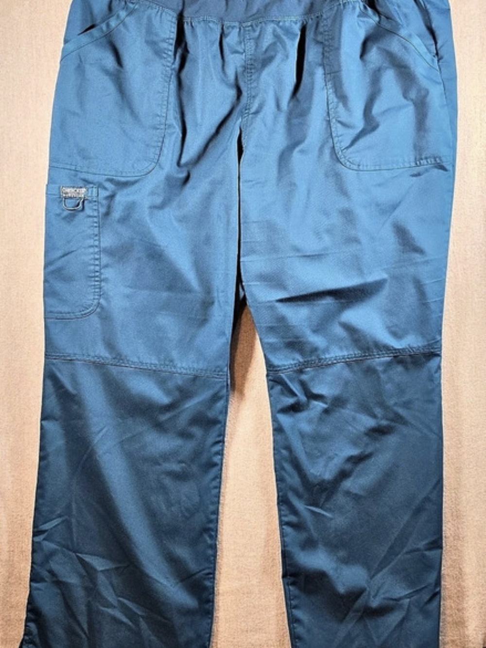 Cherokee Workwear Revolution WW110 Pull-On Cargo Scrub Pants 2XL Teal